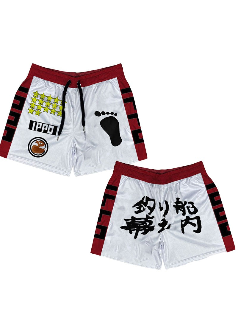 BOXING MESH SHORTS RED