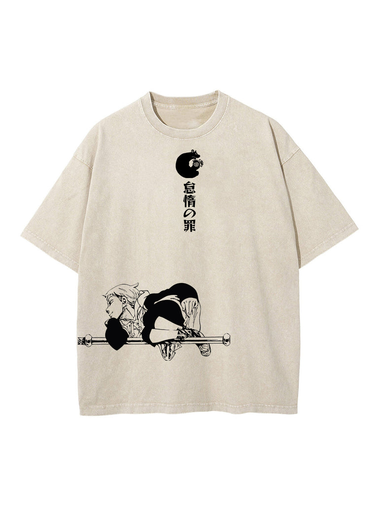 CROWN & CLAWS OVERSIZE VINTAGE TEE – Hokuro