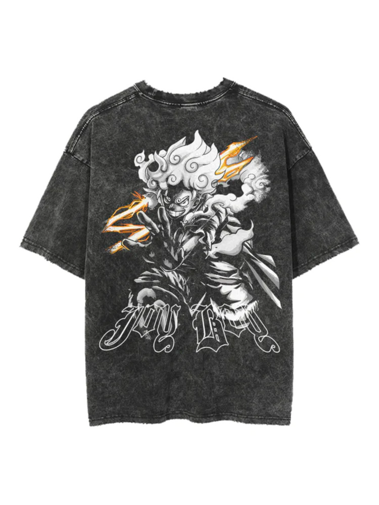 Sun God Vintage Oversize Tee – Hokuro Japanese streetwear